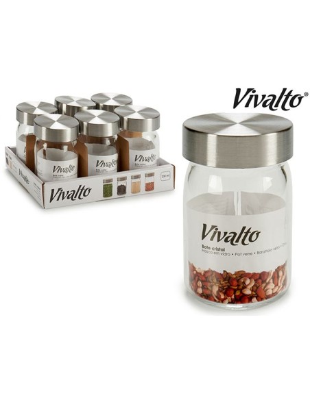 TARRO 230ML REDONDO CRISTAL TRANS TAPA