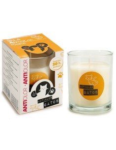 VELA VASO CRISTAL 30H ANTIOLOR GATO