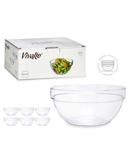 BOL 250ML PEQUEÑO VIDRIO APILABLE