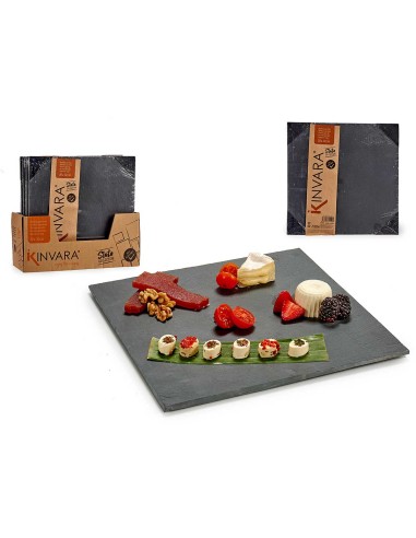 PIZARRA APERITIVO CUADRADA 30X30 CM