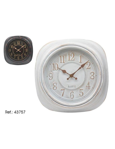 RELOJ 30CM NUMEROS ROMANOS CUAD