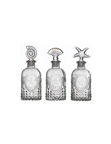 BOTE CRISTAL TRANP FLOR LIS TAPON MAR S3