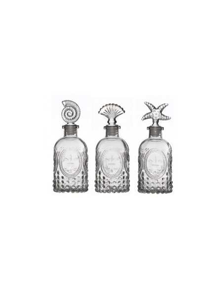 BOTE CRISTAL TRANP FLOR LIS TAPON MAR S3