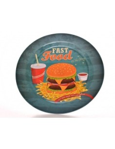 PLATO MELAMINA LLANO FAST FOOD