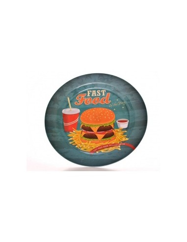 PLATO MELAMINA LLANO FAST FOOD