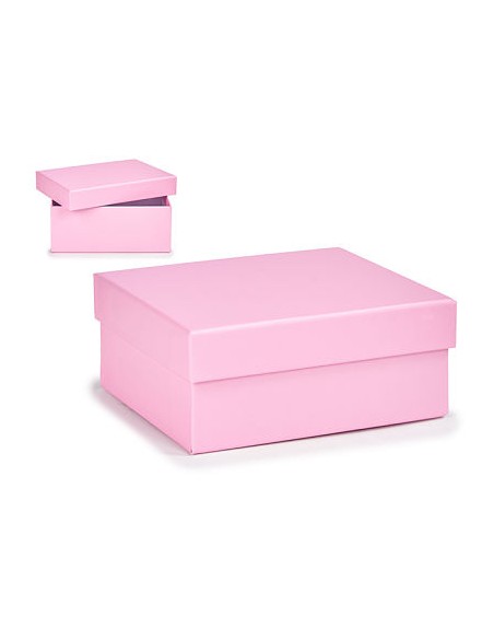 CAJA CARTON LILA PASTEL PEQUEÑA