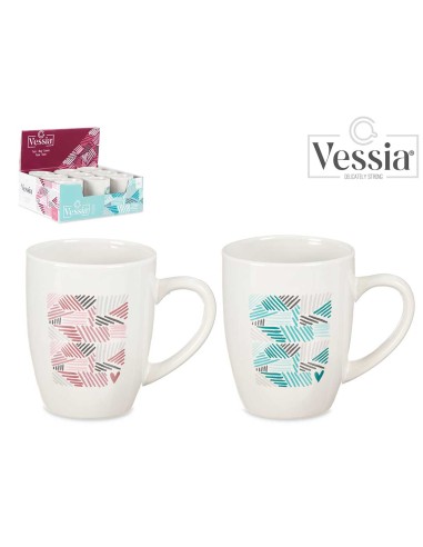 TAZA PORCELANA RAYA SURT 2