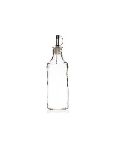 ACEITERA 150ML TRANSPARENTE TAPON METAL