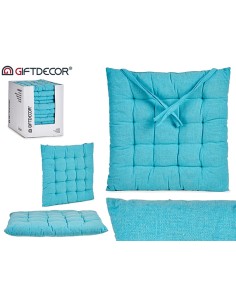 COJIN SILLA LISO AZUL