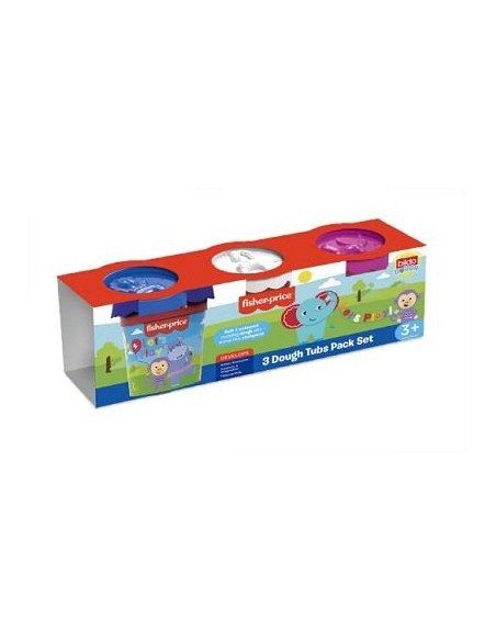 PACK 3 BOTES PLASTILINA 3X110GR FISHER PRICE