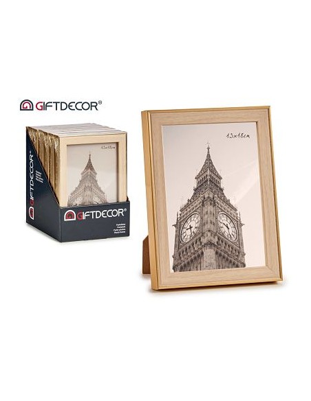 PORTAFOTO ORO COLOR MADERA 13X18CM