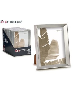 PORTAFOTO PLASTICO MOLDURA PLATA 15X20CM
