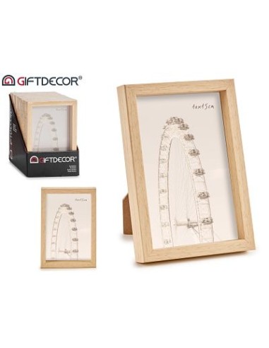 PORTAFOTO PLASTICO NATURAL 10X15CM