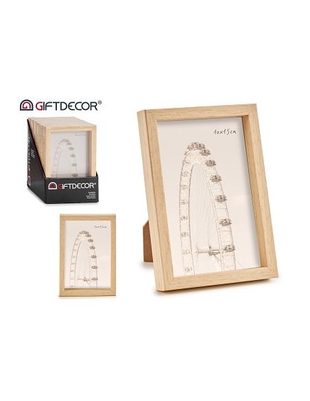 PORTAFOTO PLASTICO NATURAL 10X15CM