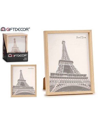 PORTAFOTO PLASTICO NATURAL 20X25CM