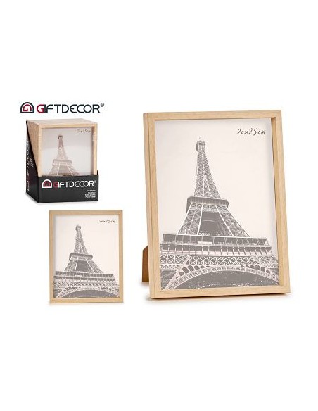 PORTAFOTO PLASTICO NATURAL 20X25CM