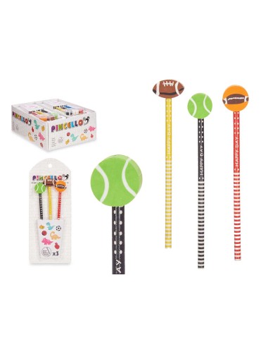 SET 3 LAPICEROS CON GOMA DEPORTES SURT 2