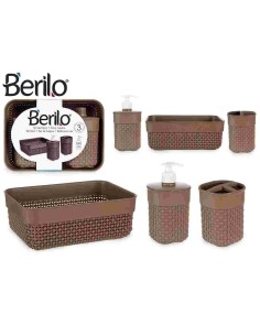 SET 3 PZS BAÑO MARRON