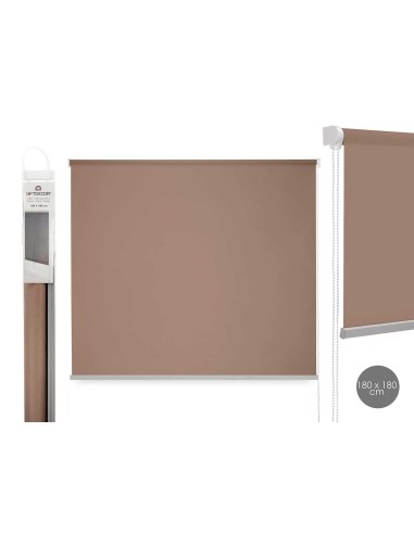 ESTOR VENTANA 180X180CM MARRON