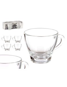 VASO 80ML TAZAS VIDRIO CAFE CON ASA