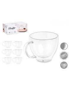 TAZA CAFE BOROSILICATO 140 ML