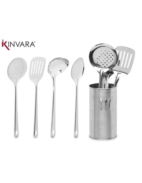 SET 5 UTENSILIOS COCINA CON CUBERTERO