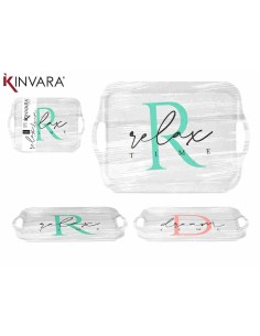 BANDEJA 42X30CM SURT 2 CUADRADA  MELANINA