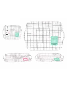 BANDEJA 42X30CM SURT 2 CUADRADA  MELANINA