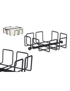 SERVILLETERO METAL NEGRO CERRADO