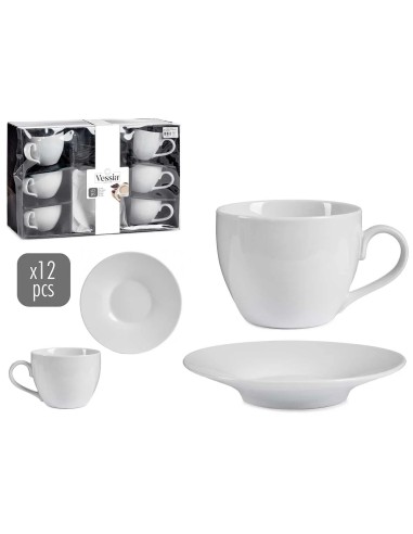 SET 6 TAZAS Y SOPORTE 420ML BLANCO