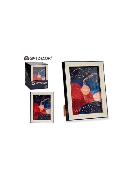 PORTAFOTO NEGRO MADERA 13X18CM