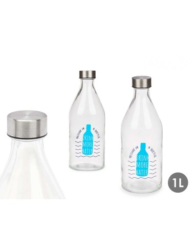 BOTELLA 1L TAPON ACERO MESSAGE