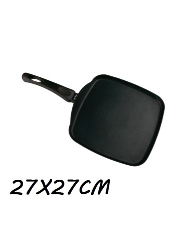 ASADORA 27X27CM ALUMINIO 3MM LISA VITRO INDUCCION
