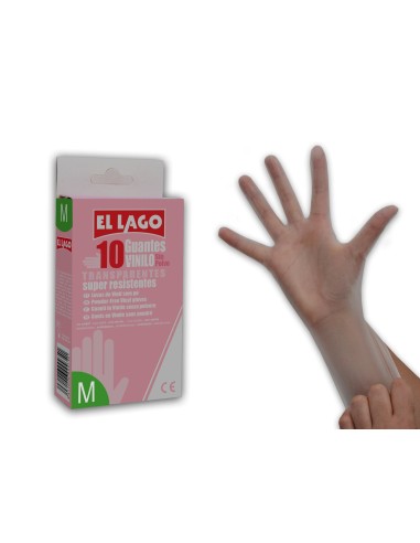 GUANTE VINILO 10U T/MEDIANA