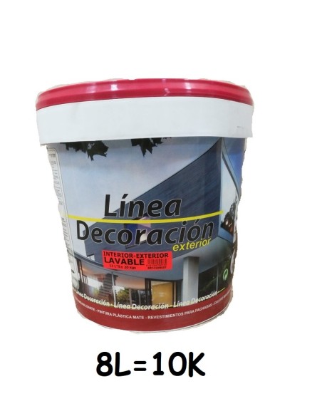 PINTURA 8L=10K BLANCA INT-EXT LAVABLE