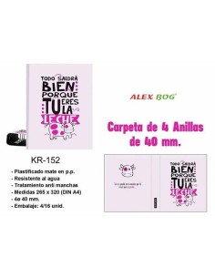 CARPETA 4 ANILLAS TODO SALDRA BIEN