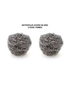 ESTROPAJO ACERO 60GRS 2 PIEZAS