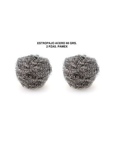 ESTROPAJO ACERO 60GRS 2 PIEZAS