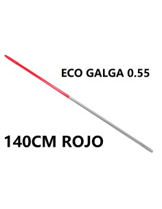 PALO 140 CM ALUMINIO ECO GALGA 0.55MM ROJO