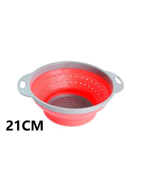ESCURRIDOR 21CM PLEGABLE SILICONA DOS ASAS