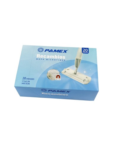 RECAMBIOS MOPA MICROFIBRA 44X13CM 20UDS