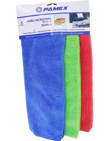 PAÑO MICROFIBRA TECK-3 SET 3