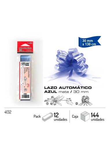 LAZO AUTOMATICO - AZUL 30 MM L