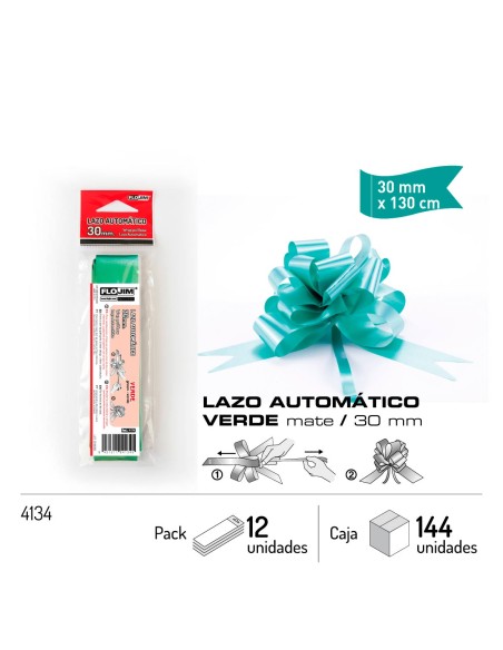 LAZO AUTOMATICO - VERDE 30MM