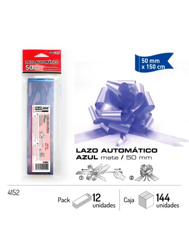LAZO AUTOMATICO - AZUL 50 MM.