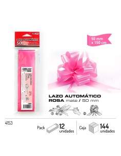 LAZO AUTOMATICO ROSA 50MM