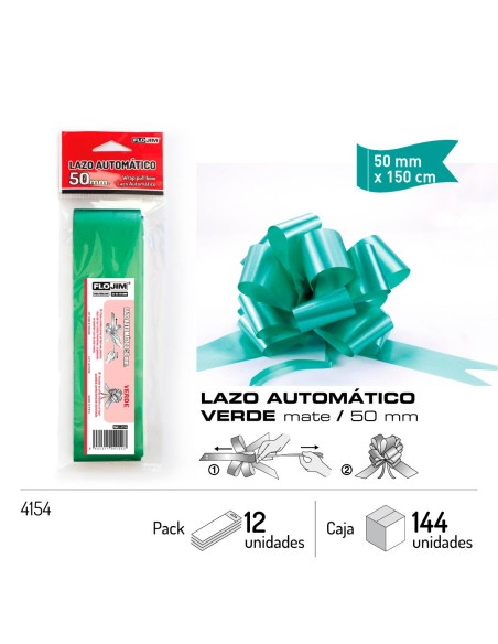 LAZO AUTOMATICO - VERDE 50 MM.