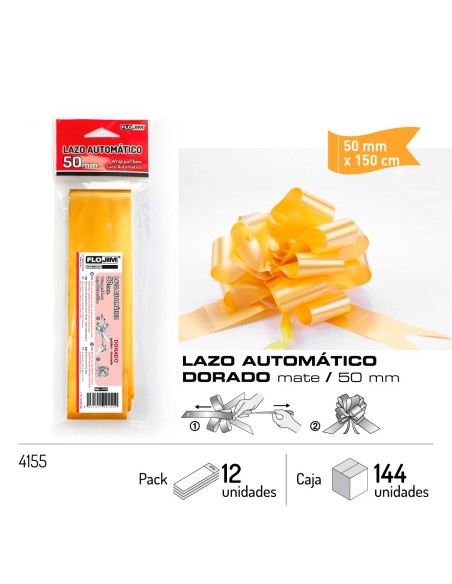 LAZO AUTOMATICO - ORO 50 MM.