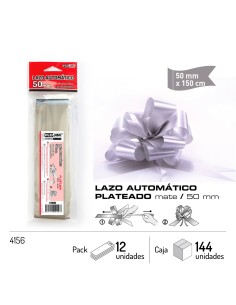 LAZO AUTOMATICO PLATA 50MM