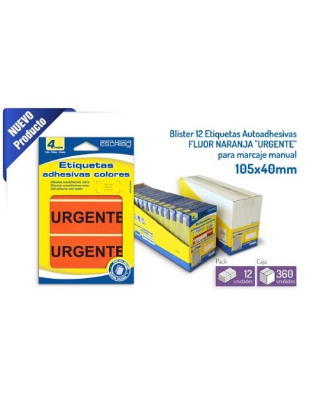 ETIQUETAS AUTOADHESIVAS 12UND URGENTE